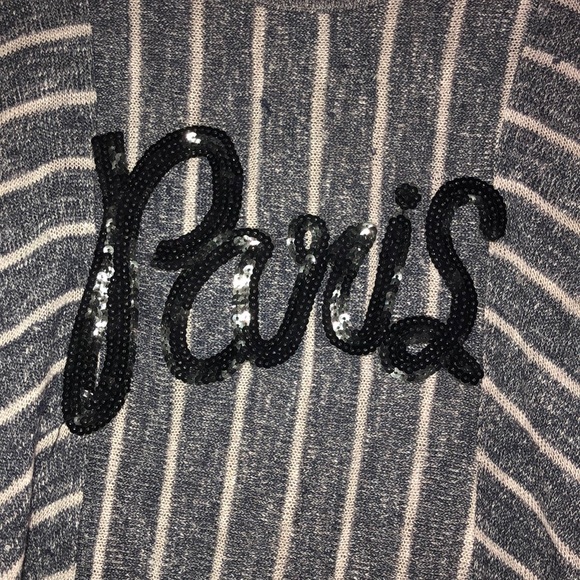 Striped “Paris” Sweater Tee - Picture 2 of 2